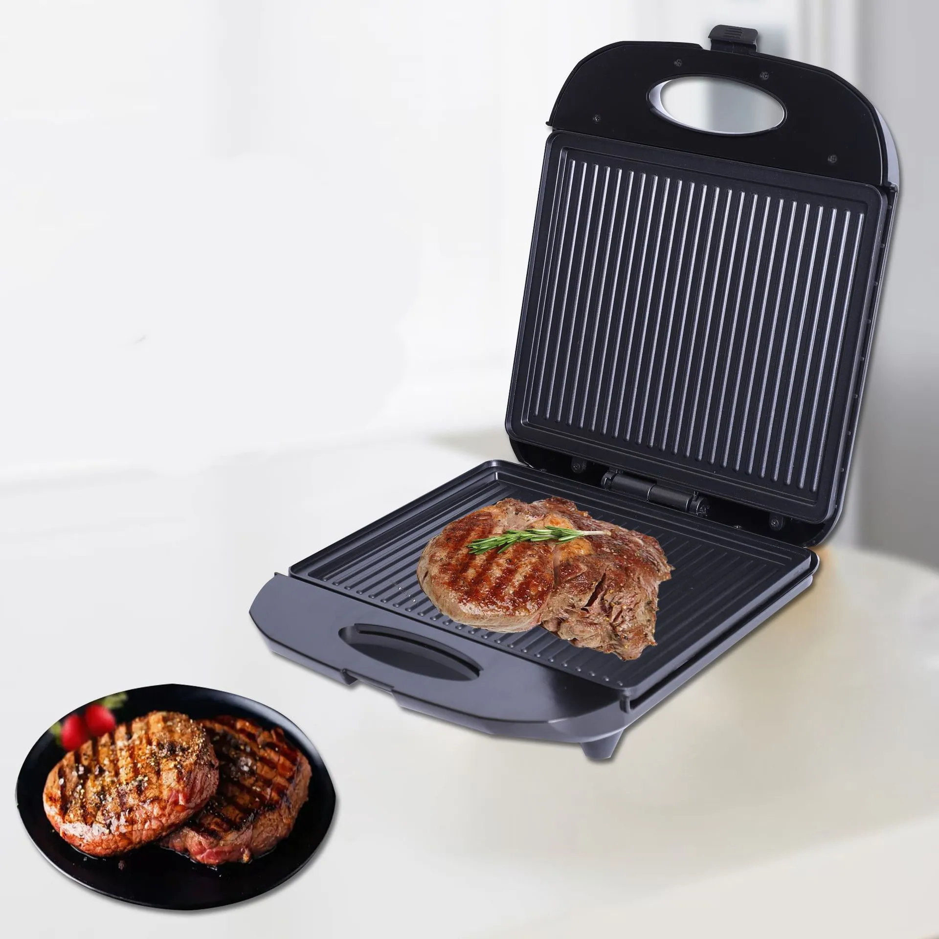 RESONKO SW063 Electric Multifunctional Sandwich Maker Breakfast Cake Pancake Double-sided 3D Surround Heating Panini Grill Press H7a8f9a34bc064af5b13dc8cca6ded242e