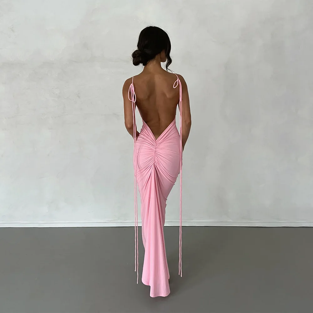 super backless dress Stella Fit and Flare Backless Dress White