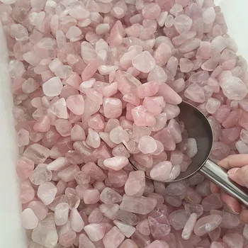 Natural Rose Quartz Gravel Stones Raw Pink Crystal Quartz Different Sizes Available Popular Healing Stones
