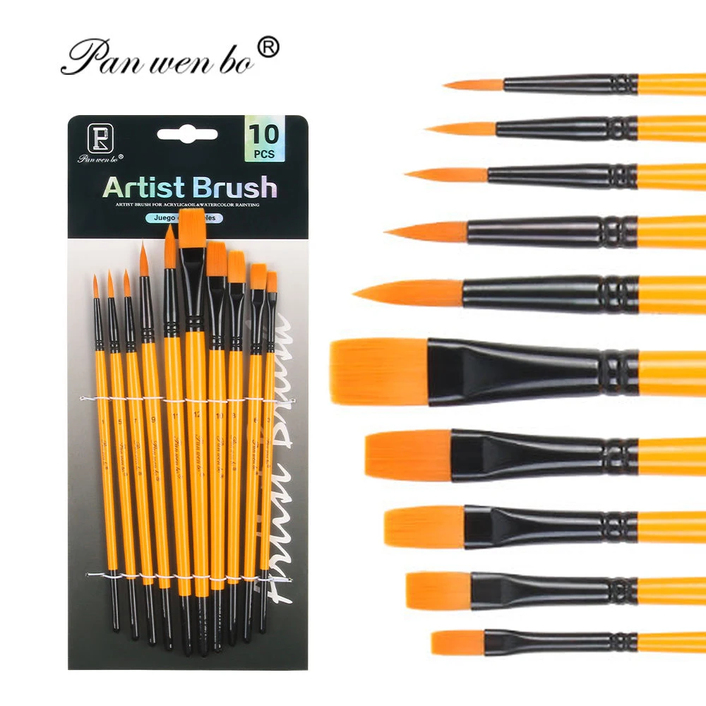10 шт. кисти для рисования акварелью