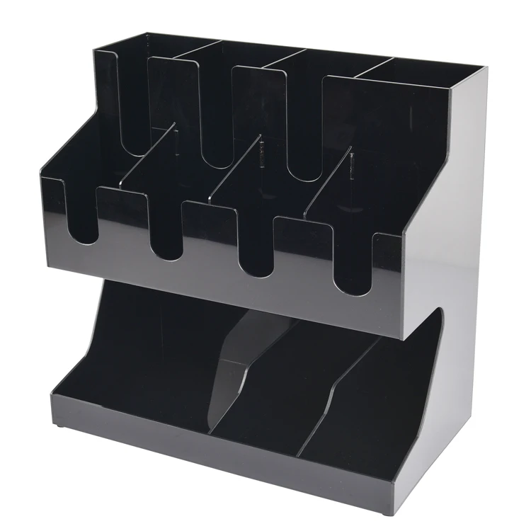 
3-уровневый Многофункциональный черный высококлассный акриловый Органайзер для приправ 3 Полки Крепкий материал Акриловые кофейные принадлежности для хранения 