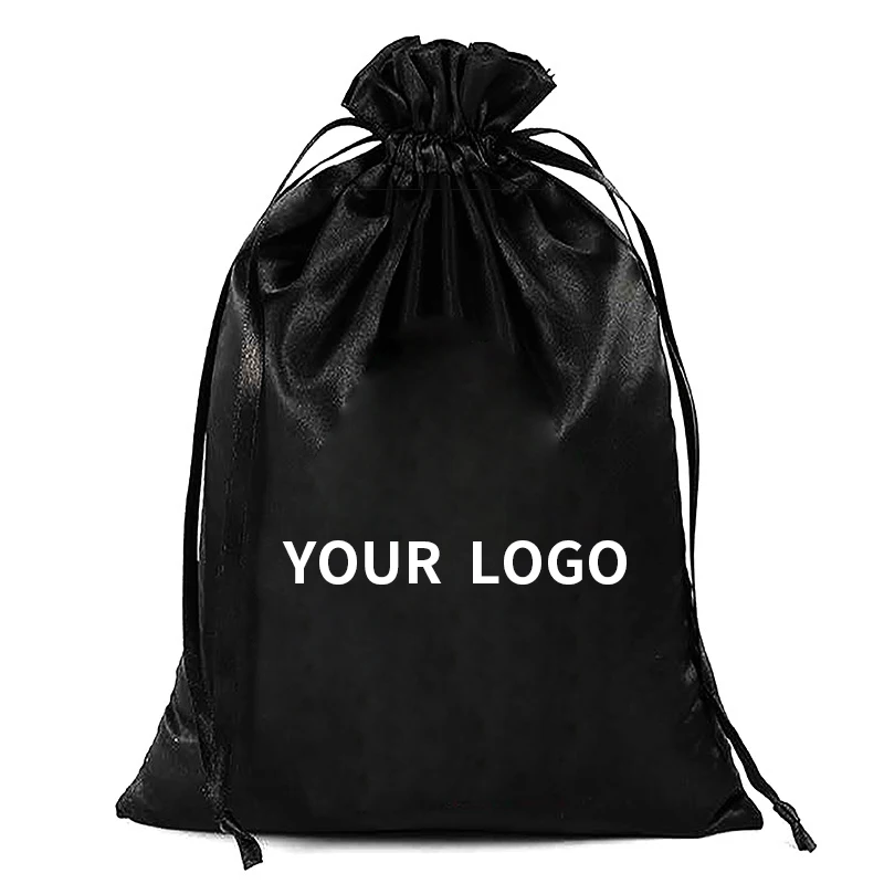 Custom Brand Name Logo Printing Luxury Genuine Leather Shoes Packaging Silk  Satin Bag - China Wholesale Replicas Bags and Bag price