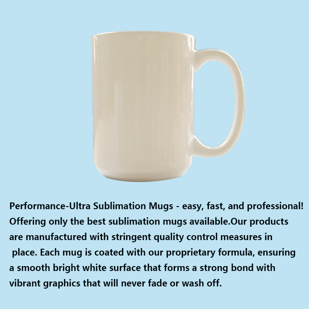 Sublimation Mugs 15 Oz Blank Us Warehouse With Box 15oz Ceramic Coffee White Mug 15 Oz