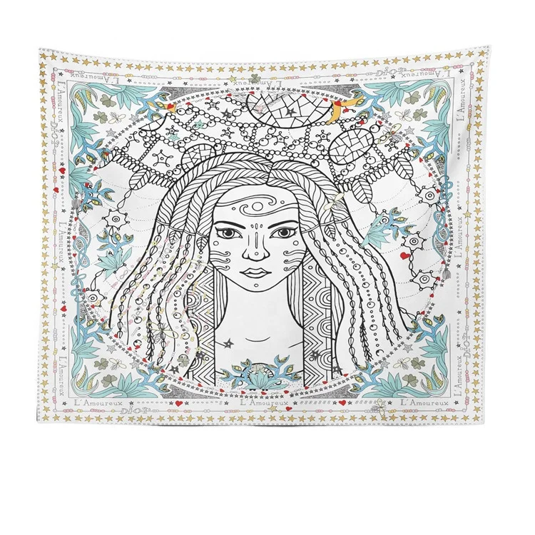 Психоделический гобелен «глаза Бога», Настенный декор, искусство, мистик, психоделическая мандала, Настенная подвеска