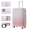 Portabicchieri USB con finitura a specchio sfumata rosa-bianco