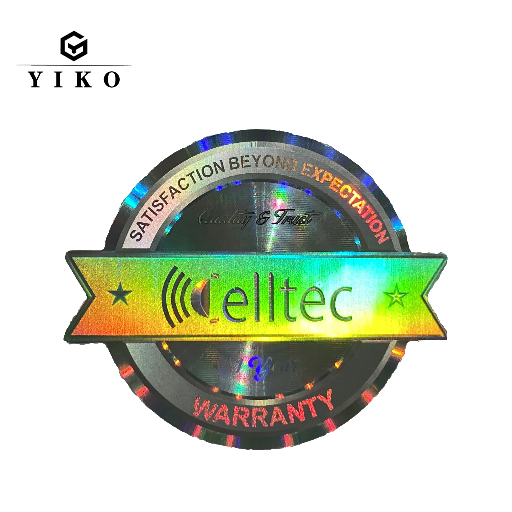 product custom printing security eggshell seal stickers destructible eggshell paper label with security serial number and hologram stamp-11