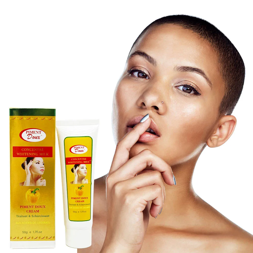 Natural Piment Doux Tube Cream with Collagen Remove Black Spots Best Whitening Anti-wrinkle Face Cream for Black Skin