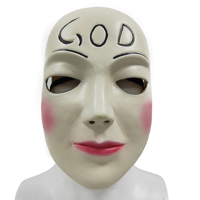 High Quality God Mask Halloween Scary Prop Mardi Gras Masquerade Party Mask The Purge Mask