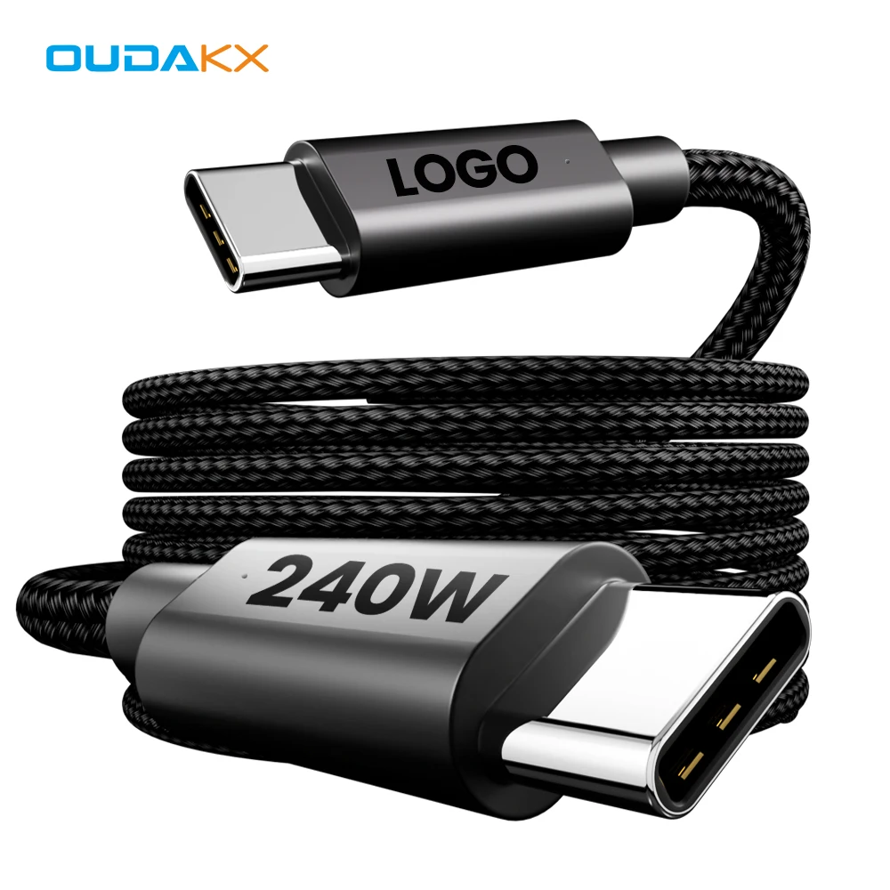 Trending 2M 1M 240W 100W USB 2.0 Cable 48V 5A USB C to USB C Super Fast Charging Cable Data Cables for I Phones 15 to Android PC