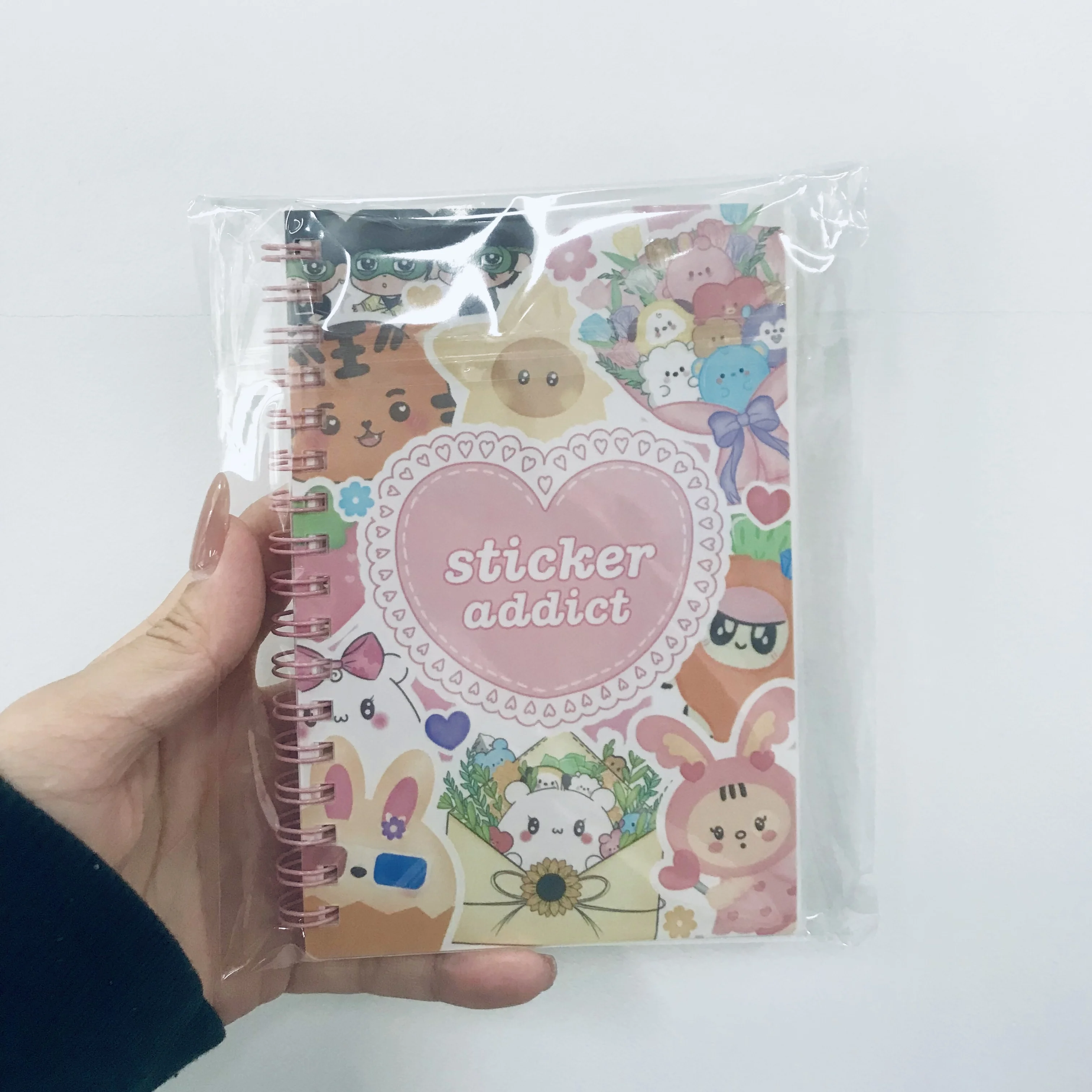 Custom High Quality Kawaii Design Scrapbook Reusable Sticker Book