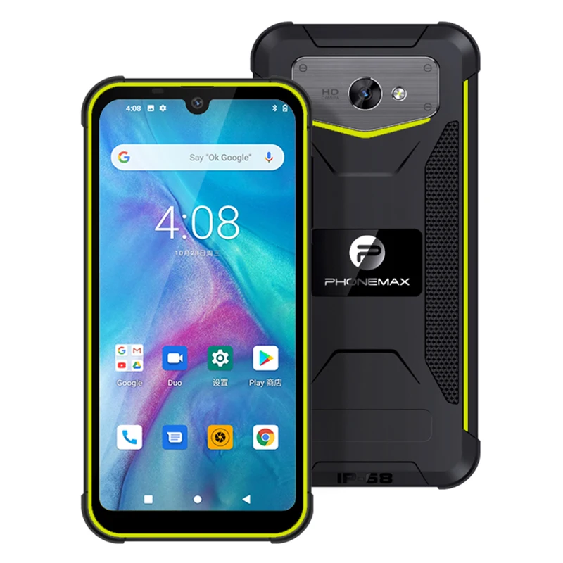 Phonemax M1 Waterproof Android Quad-Core 128GB IP68 4G Rugged Phone with CDMA & LTE Cellular