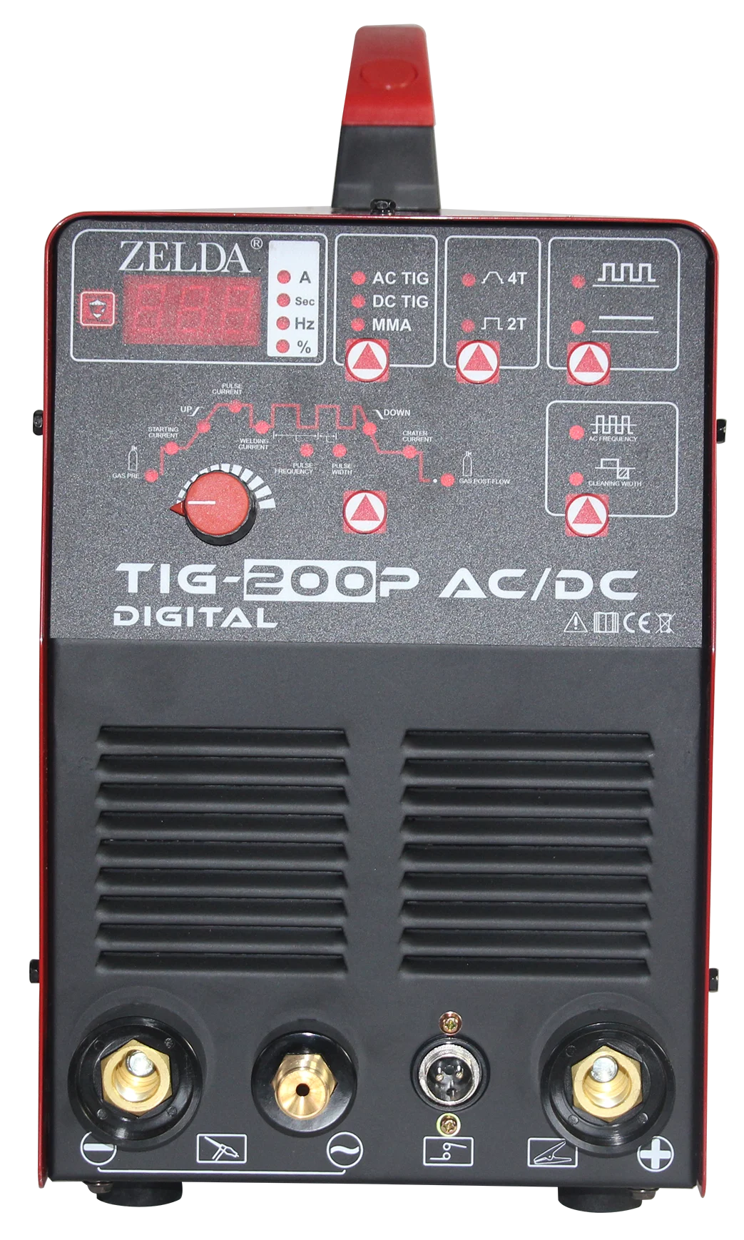 Zelda Tig 200p Single Phase Aluminum TIG Welder AC/DC Digital