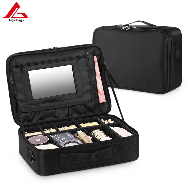 Makeup Bag Cosmetic Unfitted Vanity Cases Travel Beauty Box 