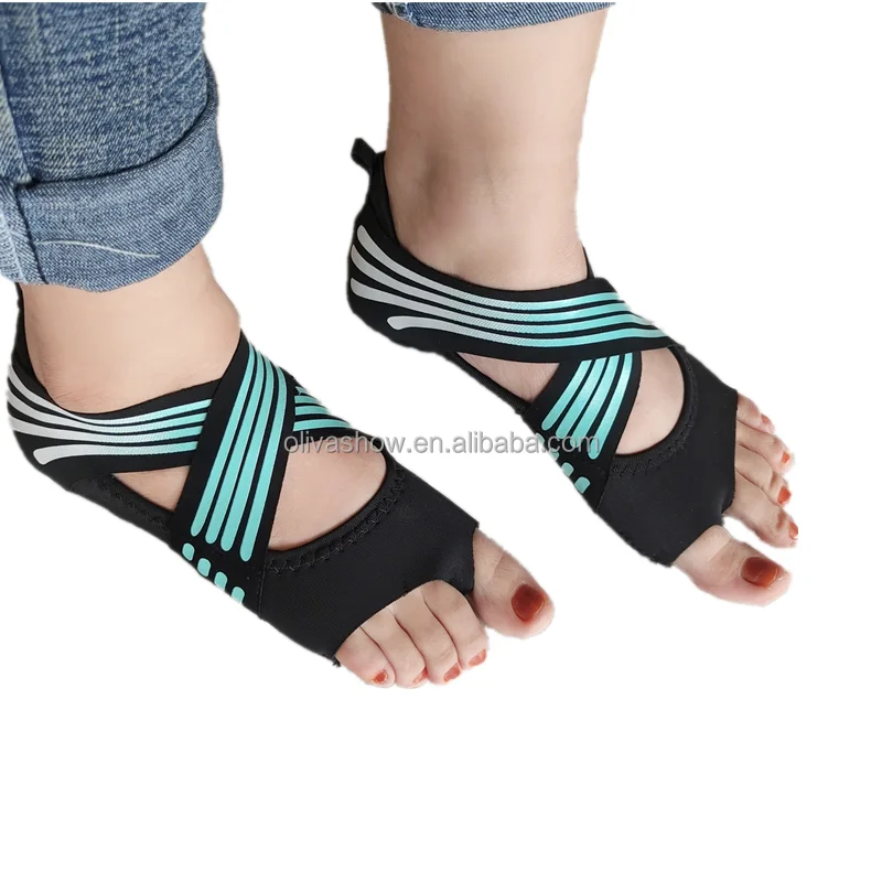 Non Slip Yoga Socks With Grip Toeless Anti-skid Pilates Barre Ballet  Workout Socks Shoes With Grips - Buy Yoga Sock,Yoga Shoes,Ankle Sock  Product on Alibaba.com