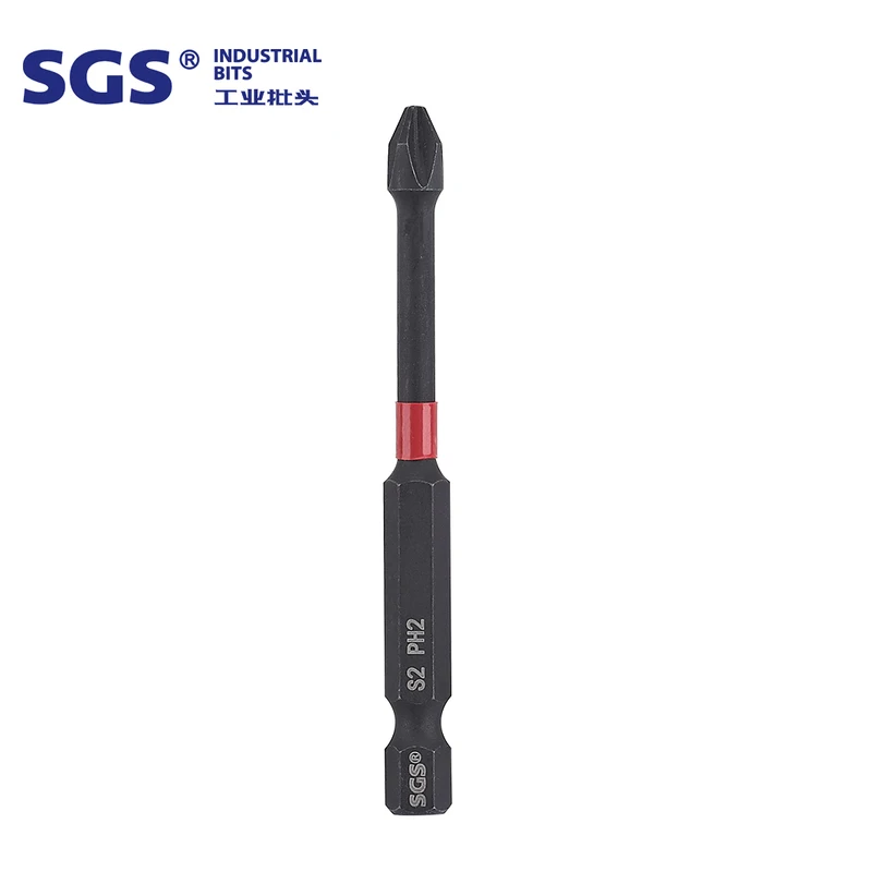 MOYOTEC Factory Direct 6.35MM STRONG MAGNETIC S2 MATERIAL BLACK PHOSPHATING SINGLE HEAD PH2 INDUSTRI