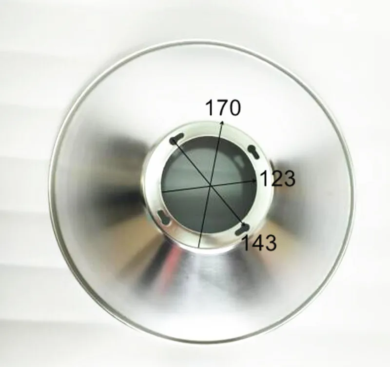 Lampshade Factory Spinning Aluminum Reflector Lamp Shade 90 Degree Beam