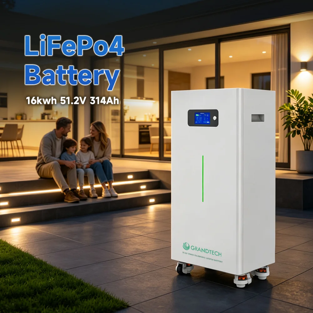 OEM ODM 15KWH 16KWH 10KWH LiFePO4 Battery 51.2V 314AH 200AH Solar Lithium Battery for Solar Energy Storage System