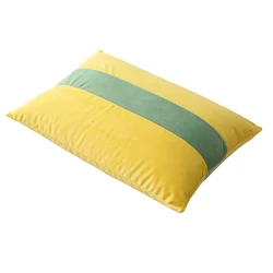 Wholesale Anti-Static bedroom pillow customize neck pillows tassel stripes pillow cover NO 4