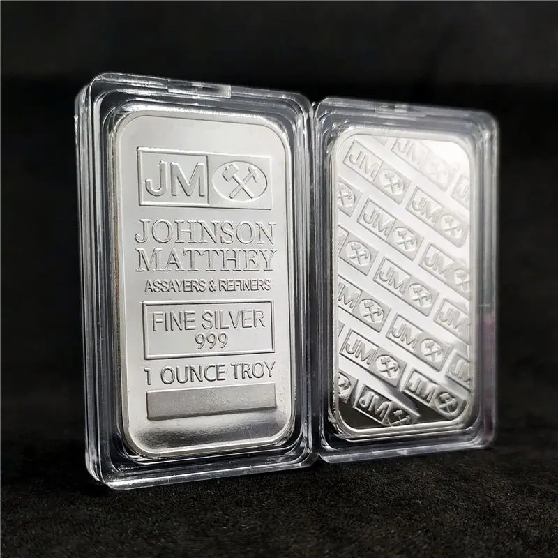 UK 1 Ounce Troy Silver Plated Collectibles Coin Replica 1 OZ Find Clad 9999  JM Johnson Matthey American Silver Bullion Bars| Alibaba.com