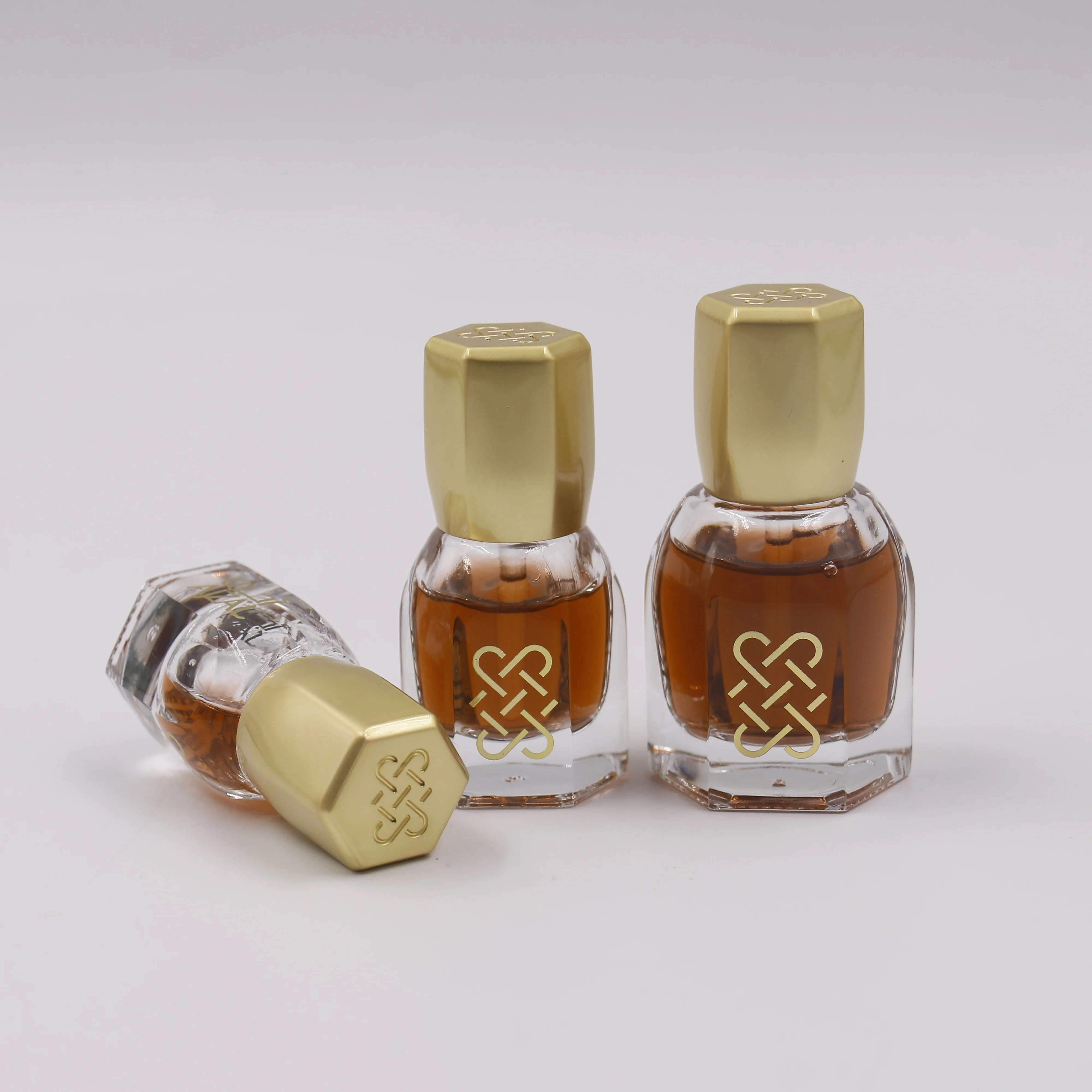 3ml 6ml Square Attar Glass Oud Oil Perfume Tola Bottle With Zamac Cap and Glass Stick