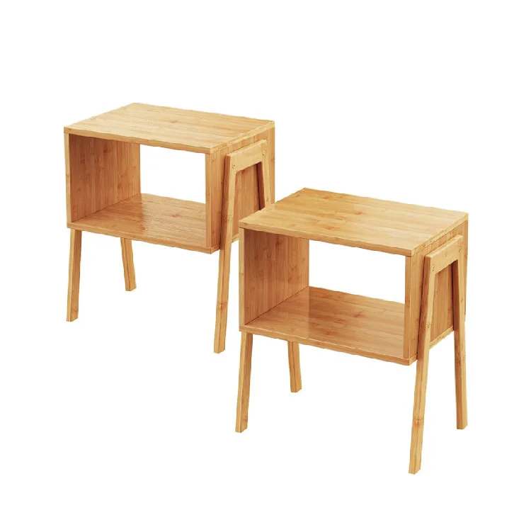 Bamboo Stackable End Tables,Wood Living Room Nightstand Buy Bamboo
