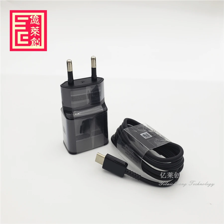 Быстрое зарядное устройство для Samsung S8 с кабелем типа C, 15 Вт, кабель для быстрой зарядки для Galaxy s6, s9, s10, набор зарядных устройств ЕС