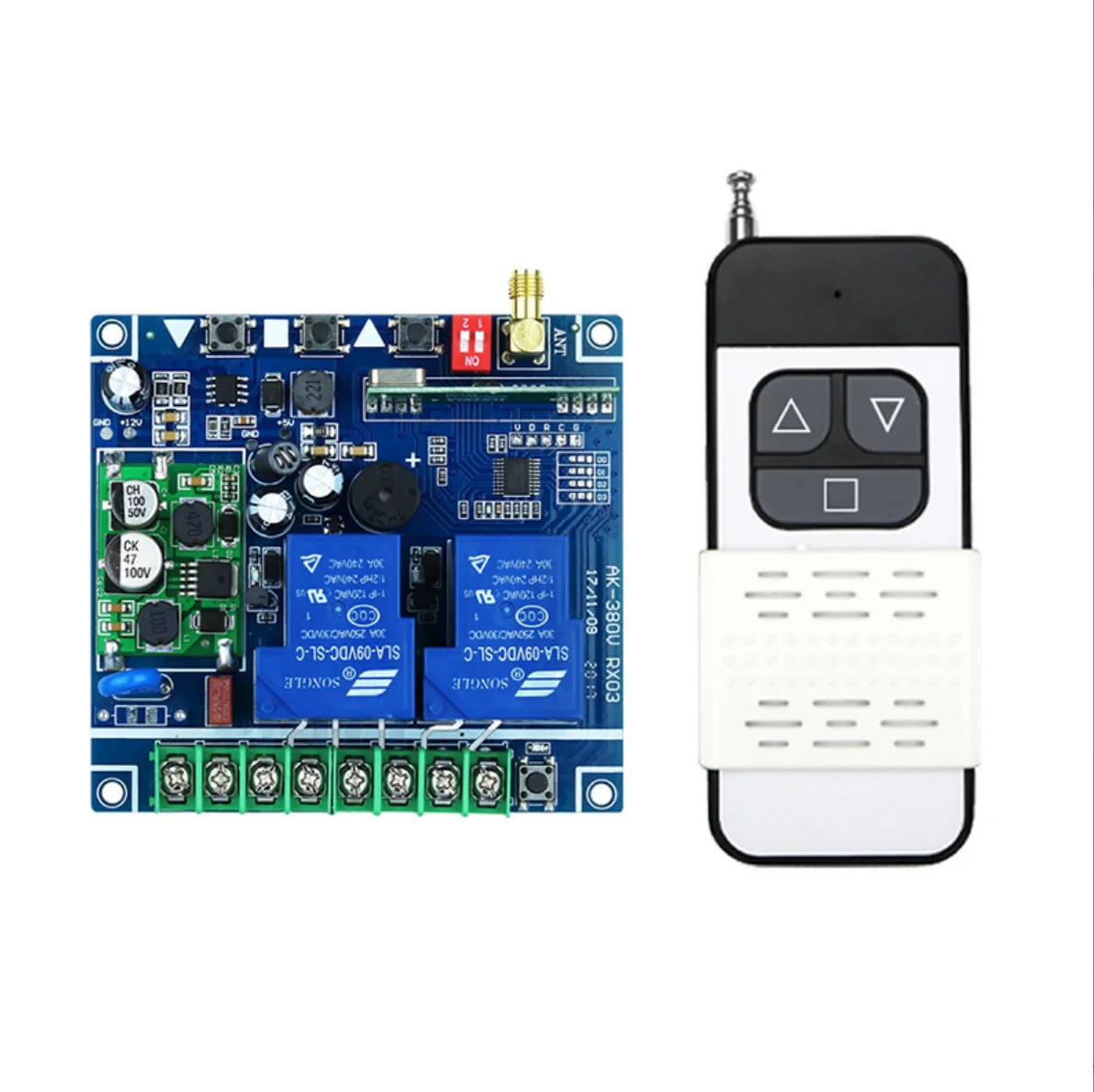 Rf Remote Control Set Two-channel Receiver 220V380V Remote Control Setting Limit Controller ...