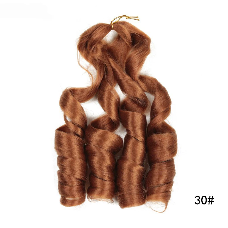 French Spral Curly Loose Wave Crochet Hair Extension For Braids ...