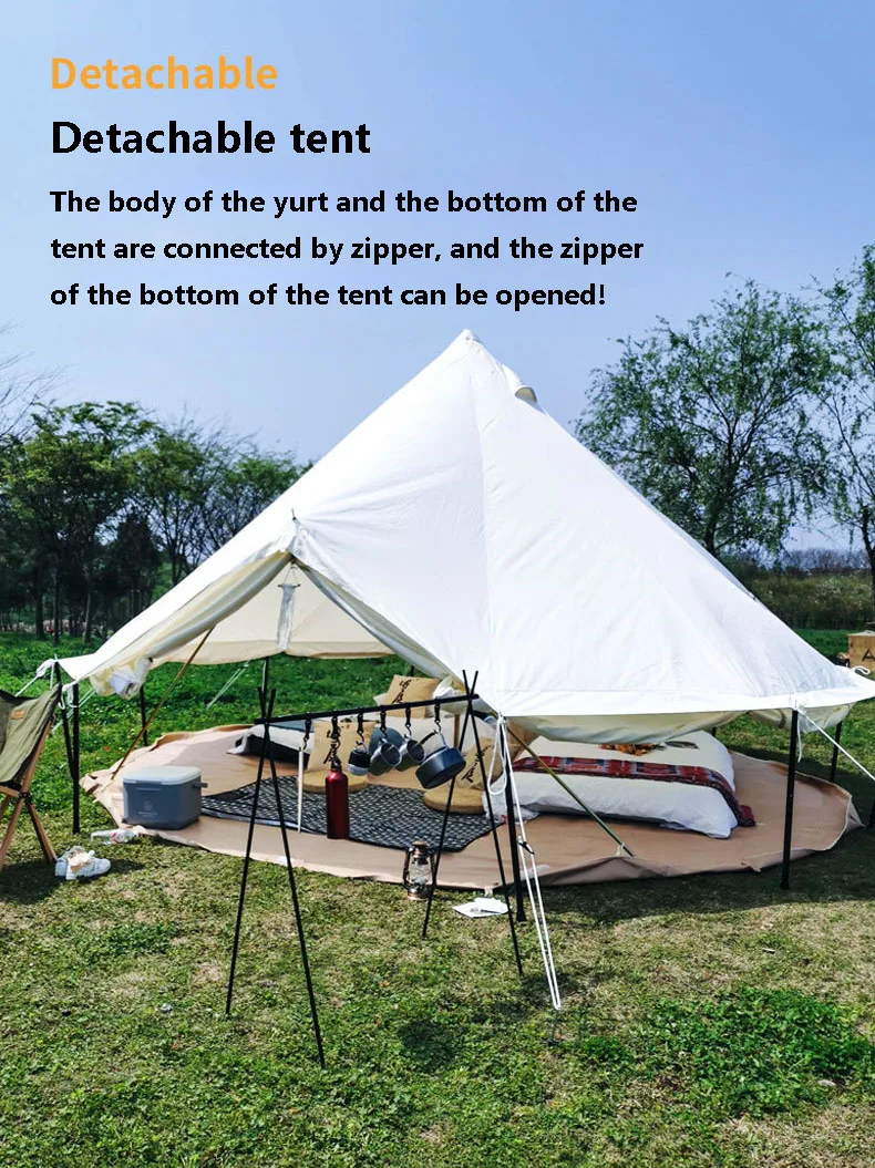 Tent Yurt Pyramid Mongolian Glamping Luxury Canvas Yurts For Sale ...