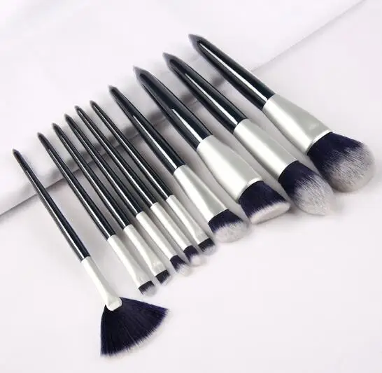 10pcs cosmetic brush private logo professional brushes set cheap