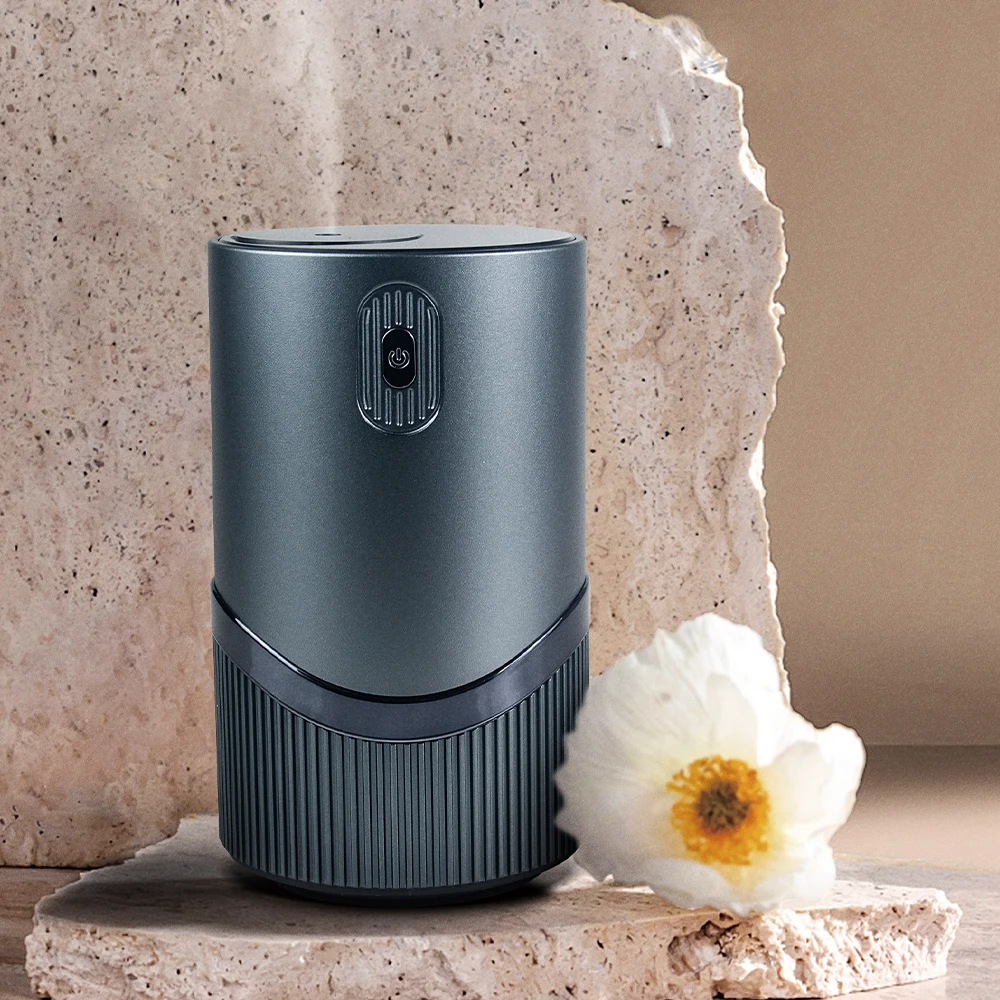 Smart Rechargeable Car Fragrance Perfume Machine Digital Screen Diffuser Essential Oil Aromatherapy USB Waterless New Design