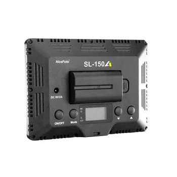 15W SL-150A NiceFoto Super Soft Pad Bi-color 3200-6500K on -camera LED Video Light Panel Light detail image