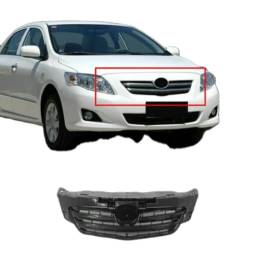 car replace auto parts black front upper bumper mesh grill grille for TOYOTA corolla 2007 2008 2009