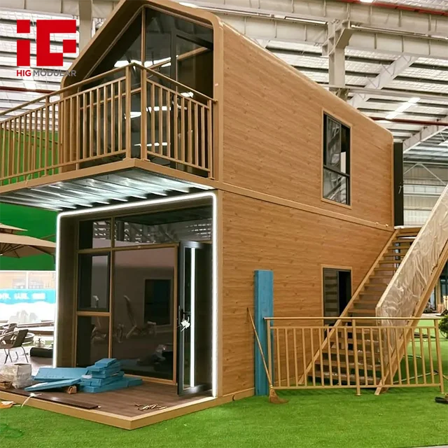 40ft Wooden House Steel Structure for Garden Bedroom Beach Scenery Home Stay Hotel RV Vacation Camp or Bathroom Application