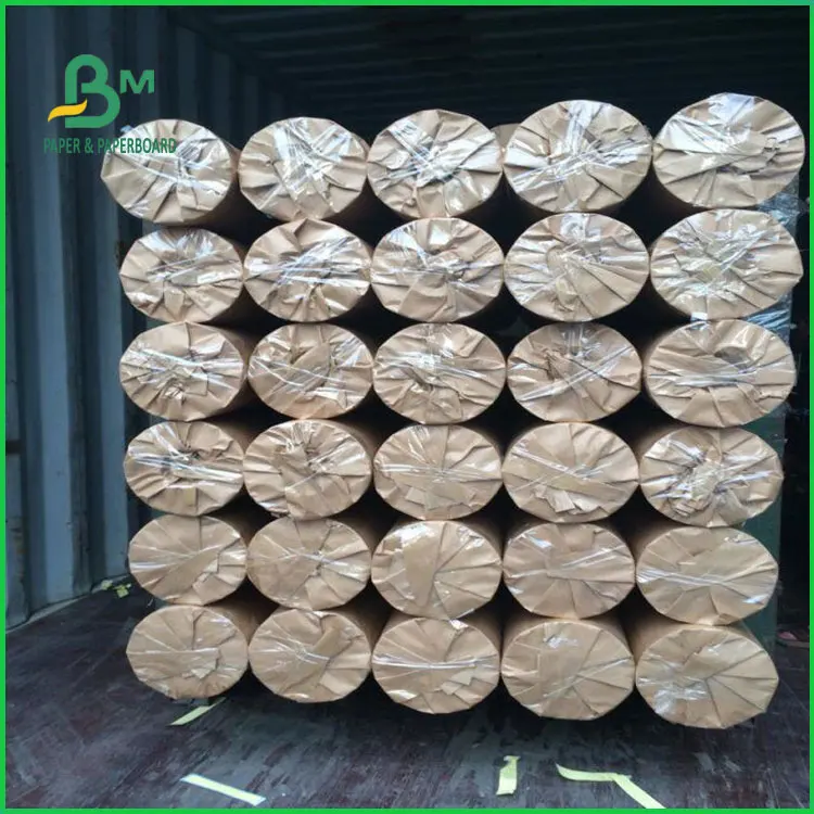 45gsm Large Format Uncoated White CAD Drawing Plotter Paper Roll