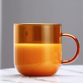 56H Resistant Tropical Strap Coloured Glass Household Milk Breakfast Mug