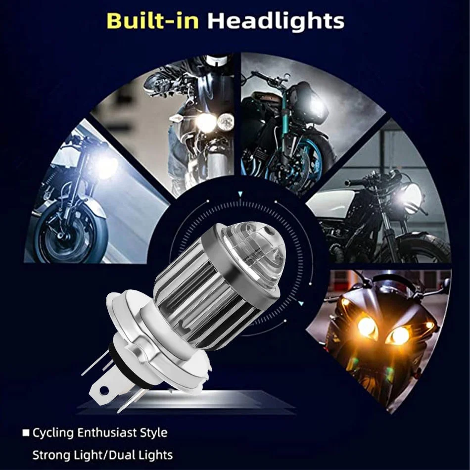 Новый Дальний и ближний свет Infitary 20 Вт 1 25 дюйма линзы проектора двухцветные мини-фары дальнего света противотуманные фары H6 BA20D для мотоцикла H4