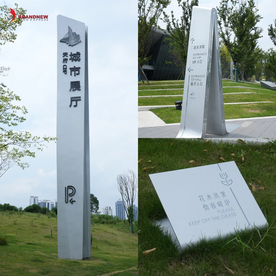 BrandnewSign Premium LED Light Box for Outdoor Business Advertising Aluminum Frame with Fabric Acrylic Material New Pylon Sign