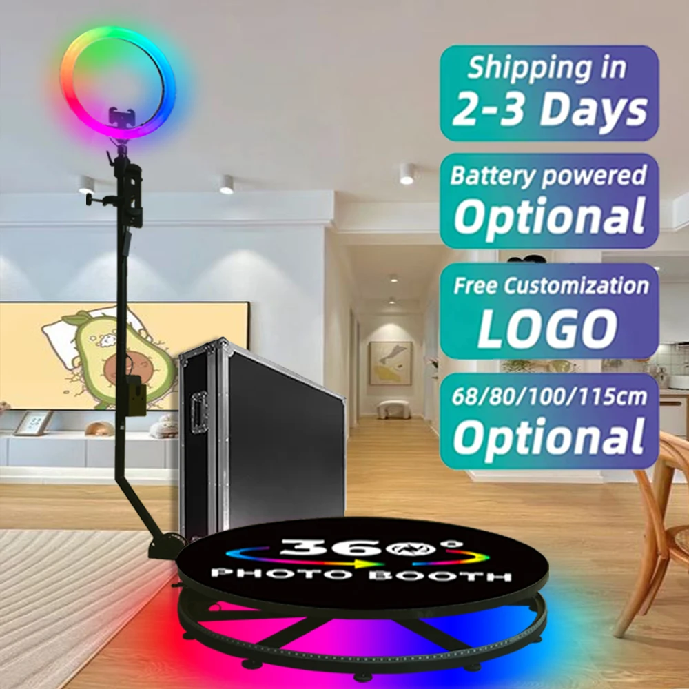 Anti Shaking Rotating 68cm Mirror Photobooth Video Camera Portable Mirror Photo Booth Free Accessories Remote Control in Stock