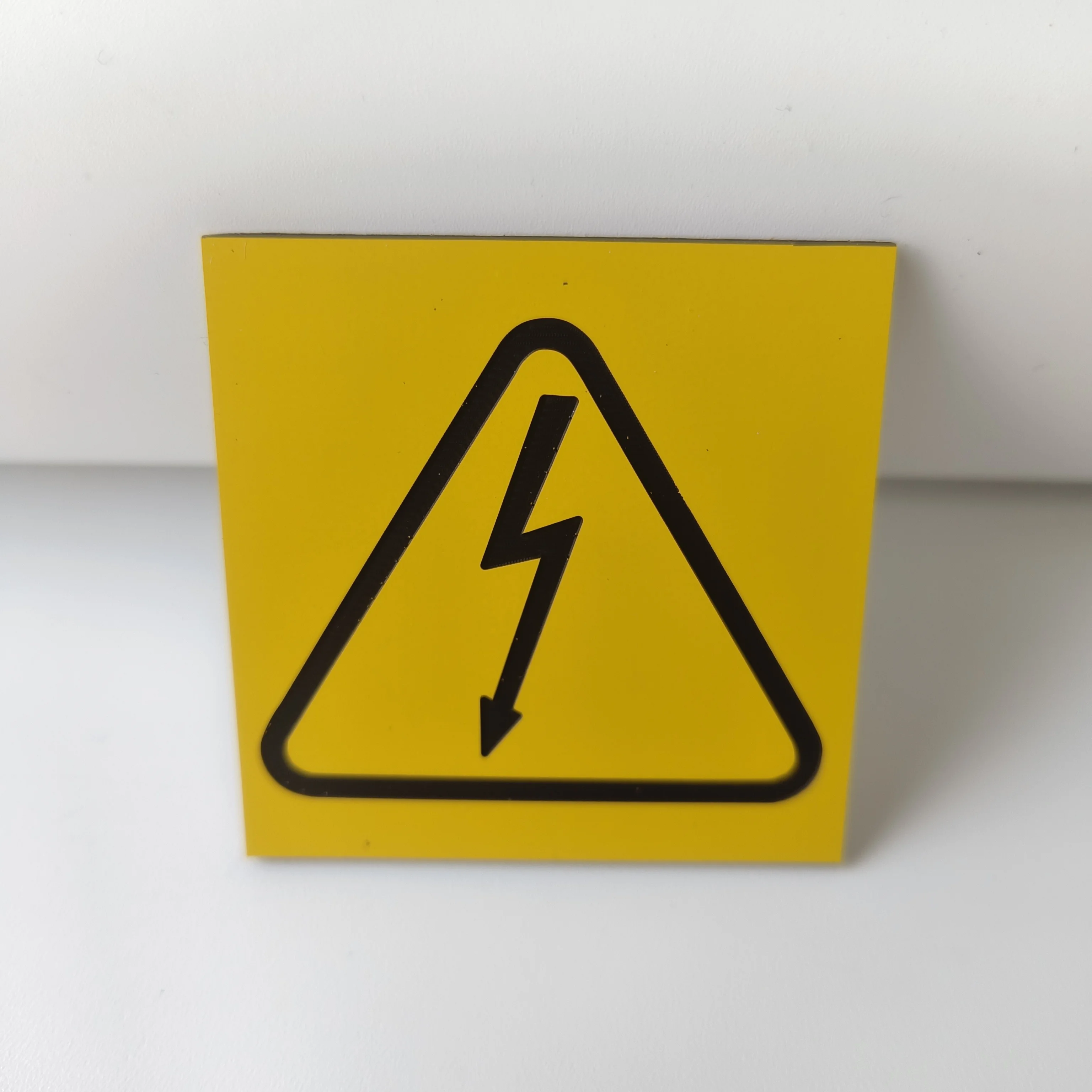 product china high quality abs traffolyte sheet engraved plastic electric warning labels for equipment-7