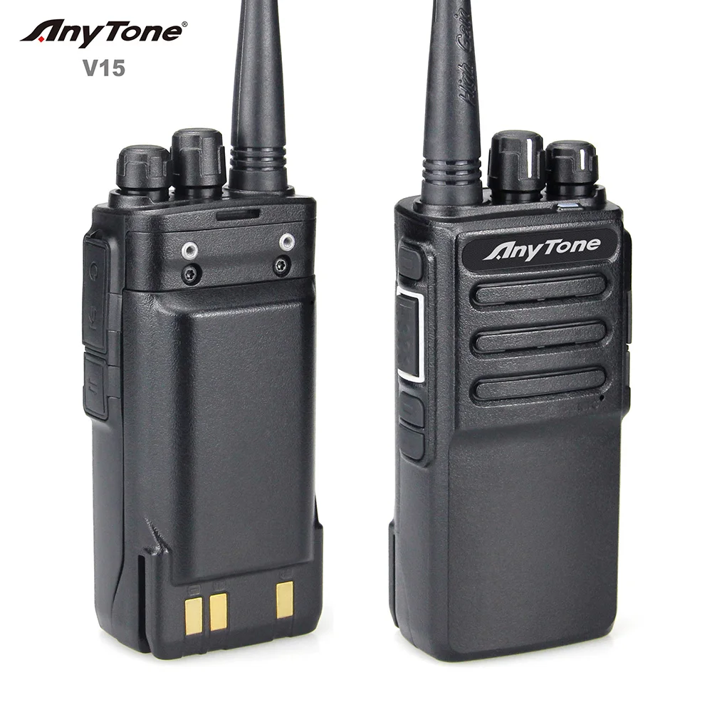 10W Power Anytone V15 Analog VHF Radio With Scramble Function Can Be 446 mhz PMR UHF Radio 2Tone 5Tone Walkie Talkie