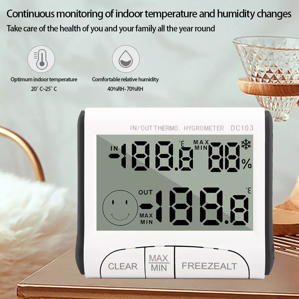 Digital Weather Station Thermometer Hygrometer DC103 Temperature