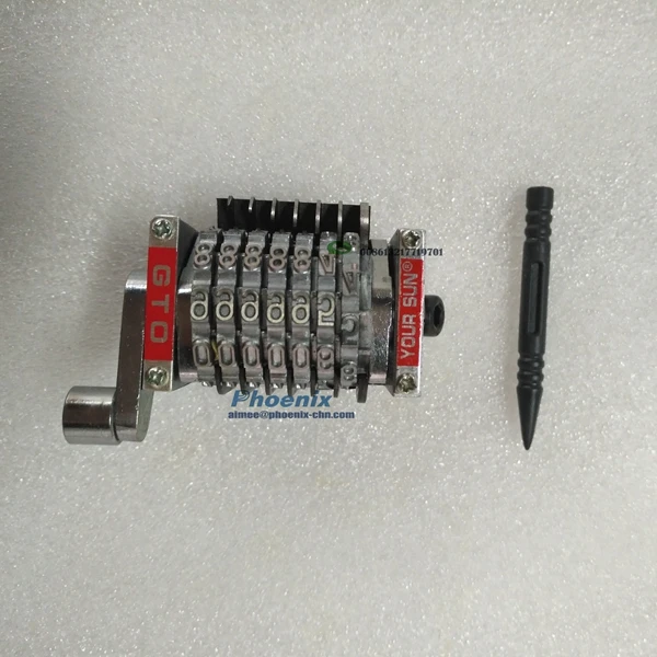 7 Digit Numbering Machine Horizontal  Backward  8 Piece Vertical Backward 98765 GTO46 GTO52 Suitable for Heidelberg Parts