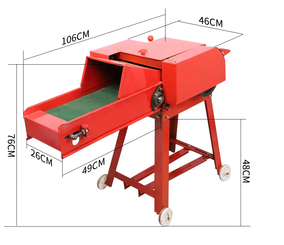 Hot Selling Animal Feed Processing Machine Straw Crusher Chaff Cutter Grass Fodder Cutting Machine Farm Grass Shredder Machines