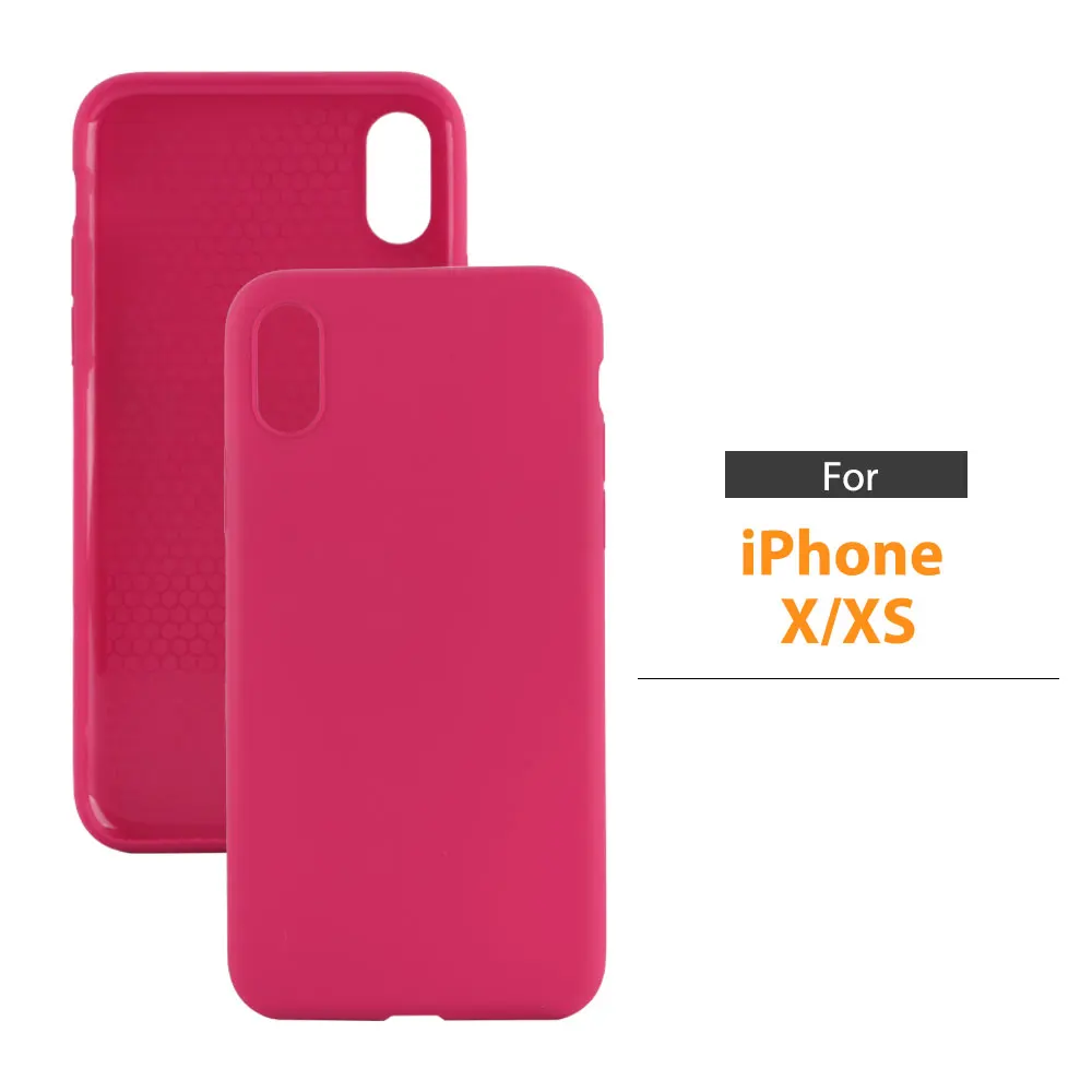 Tpu Pc Mobile Phone Case For Iphone X Ultra Thin Soft Covers Cellphone Red Matte Silicone Shell Anti Fall