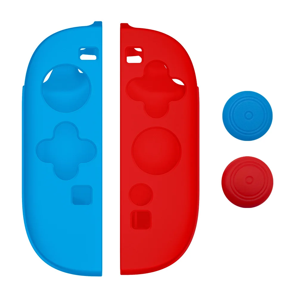 Three-Color Silicone Protective Cover Shell Left Right Controller