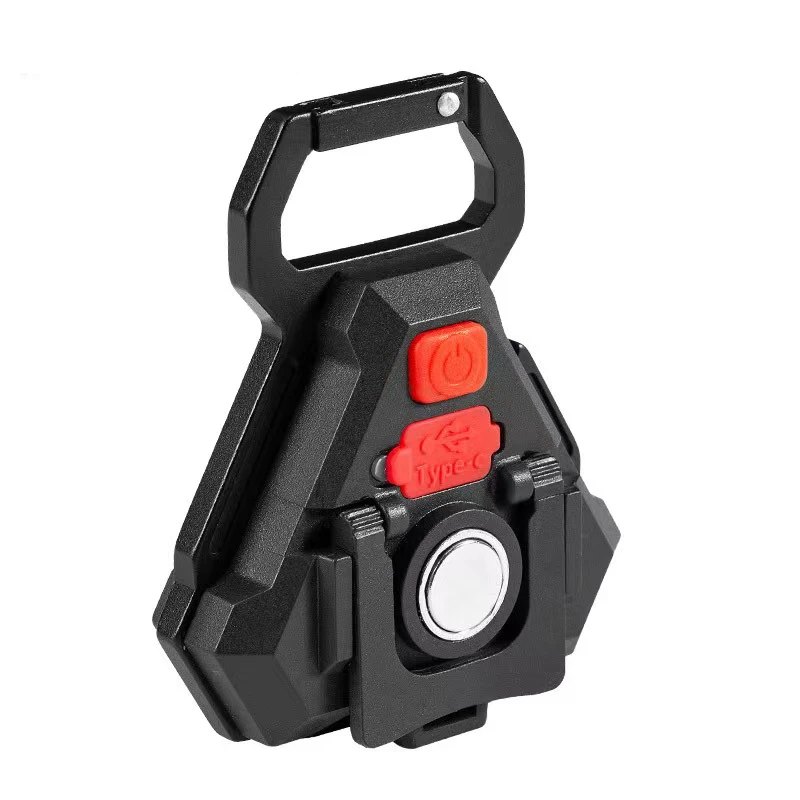 Triangle Strong Magnetic 24 COB Mini Recharge Torch Light COB Rechargeable Keychain Light with Bottle Opener Multi Function
