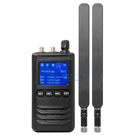 400-6000MHz Portable Handheld Uav Detector 1000-3000m for 2.4G 5.8g Drone Detector System Early Warning Smaller &longer Distance