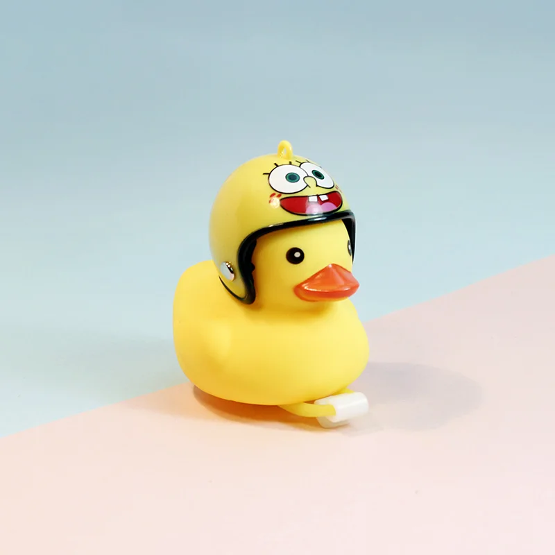 Лидер продаж велосипедные аксессуары ручка-колокольчик для велосипеда маленький Гудок с желтой уткой резиновый шлемом велосипед детский гудок скутера