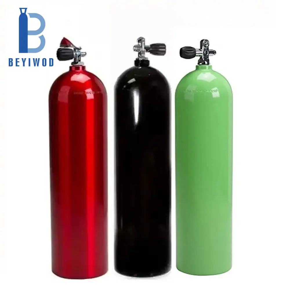 12L 200Bar Portable High Pressure Aluminum Scuba Diving Oxygen Gas Cylinder Scuba Tank